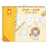 Janod Step by step Kreativní sada Kreslení krok za krokem Zvířata – Hledejceny.cz