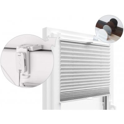 Zebra-shop Plissé Lux Dolomit Světle Šedý melír PD306 20 x 80-110 cm – Sleviste.cz