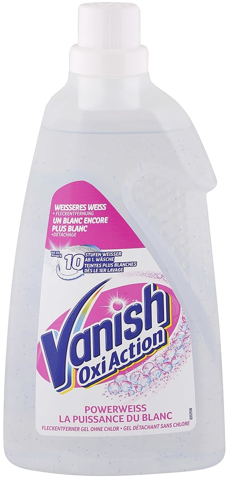 VANISH Oxi Action gel na odstranění skvrn z bílého prádla 1,5 l