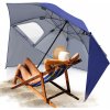 Zahradní slunečník SWANEW Slunečník Zahradní slunečník s ventilační štěrbinou Havajský deštník Funkce naklápění 210 cm