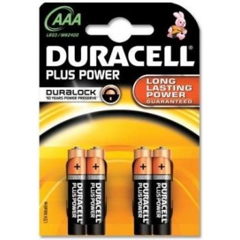 Duracell Plus Power AAA 4ks MN2400B4