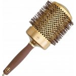 Olivia Garden Expert Blowout Shine Gold a Brown kulatý foukací kartáč na vlasy 80 mm – Zboží Dáma