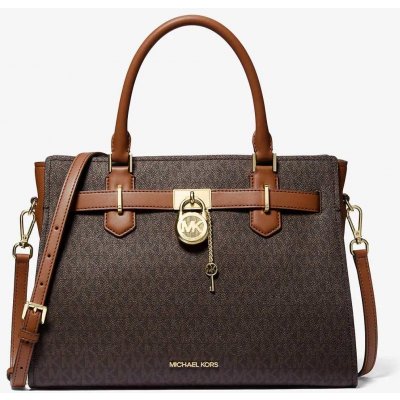 Michael Kors dámská kabelka Hamilton logová hnědá – Hledejceny.cz