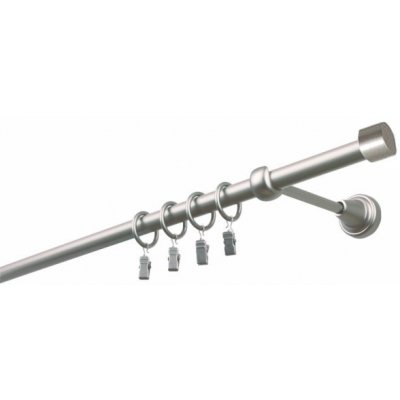 HEBR Garnýž Pullo satina jednoduchá 220 cm – Zboží Mobilmania