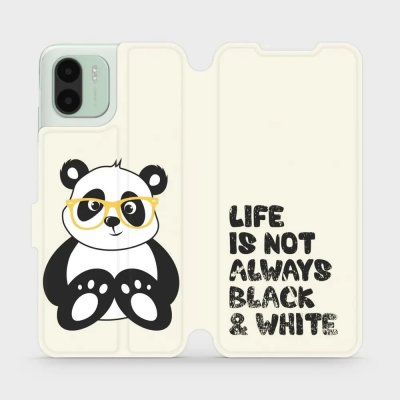 Pouzdro Mobiwear Flip Xiaomi Redmi A2 - M041S Panda - life is not – Zboží Mobilmania