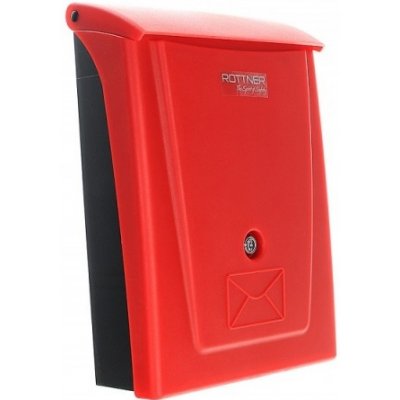 Rottner plastová schránka POSTA černá/červená – Zboží Mobilmania