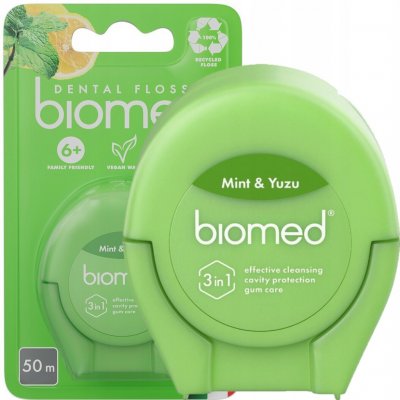 Biomed expandující zubní nit máta a yuzu 50 m – Zboží Dáma