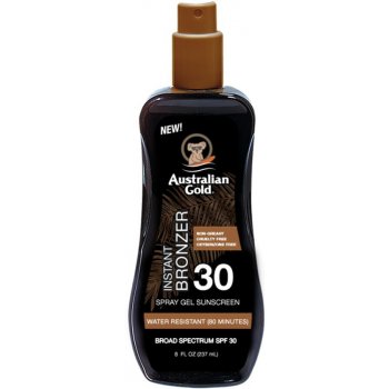 Australian Gold spray gel s bronzerem SPF30 237 ml