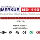 Merkur ND 110 Úhelníky 25 dírek 25ks