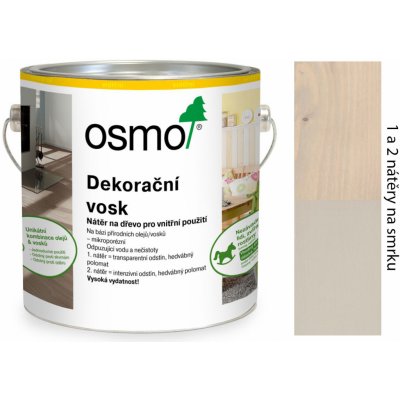 Osmo 3181 Dekorační vosk intenzivní 0,75 l Křemen – Sleviste.cz