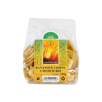 Country Life Bio Banánové chipsy medové 100 g