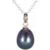 Přívěsky JwL Luxury Pearls Přívěsek s pravou modrou perlou JL0439