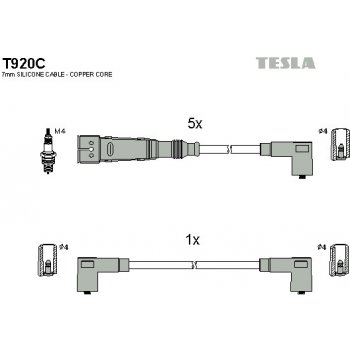 Sada kabelů pro zapalování TESLA T920C