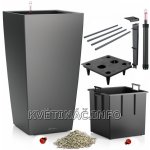 Lechuza Květináč Cubico Antracit 30 cm – Hledejceny.cz