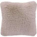 Mars & More Světle béžový čtvercový chlupatý polštář 45x45x15 – Zboží Dáma