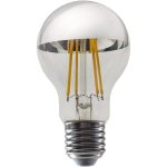 Diolamp LED Filament zrcadlová žárovka A60 8W/230V/E27/2700K/900Lm/180°/DIM stříbrný vrchlík – Hledejceny.cz