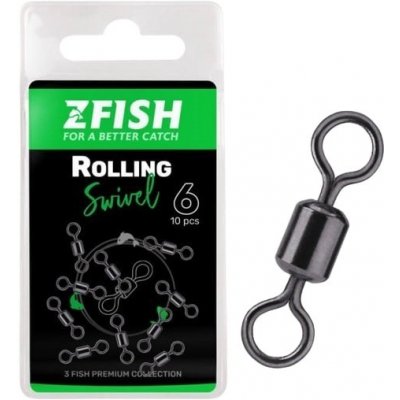Zfish Obratlík Rolling Swivel Velikost 6 30kg 10ks – Zboží Dáma