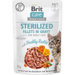 Brit Care Cat Sterilized Fillets in Gravy Healthy Rabbit 85 g – Sleviste.cz