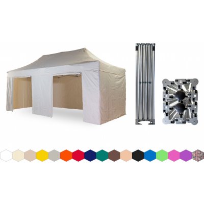 TENTino BIG HEXAGON 4x6 m 2A KRÉMOVÁ 4 nohy – Hledejceny.cz