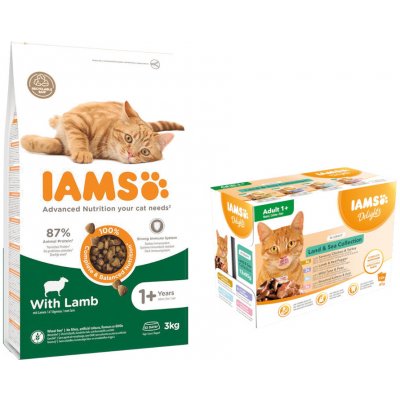 Iams for Vitality Adult Lamb 2 x 3 kg – Zboží Mobilmania