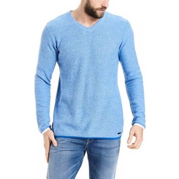 BENCH Structured V Neck Dark Blue BL103