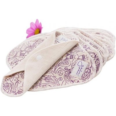 Gaia Pads látkové slipové vložky BIO bavlněný samet fialové 5 ks bezobal – Hledejceny.cz