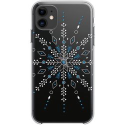 Pouzdro FORCELL Winter Apple iPhone 12 Pro Max - gumové čiré / sněhuláci a dárky