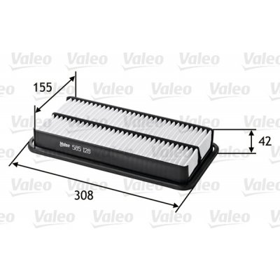 Vzduchový filtr VALEO 585128 – Hledejceny.cz