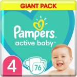 Pampers Active Baby 4 76 ks – Hledejceny.cz