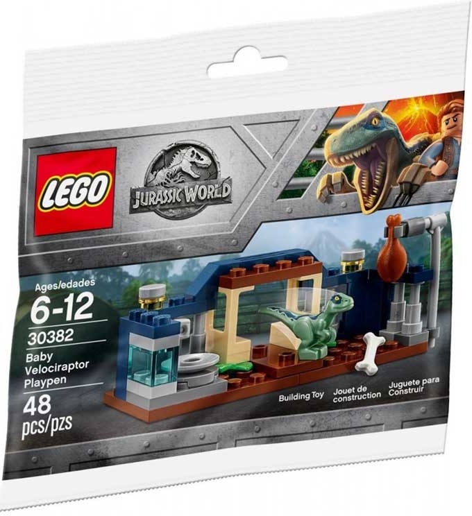 LEGO® Jurassic World 30382 Ohrádka s mládětem Velociraptora