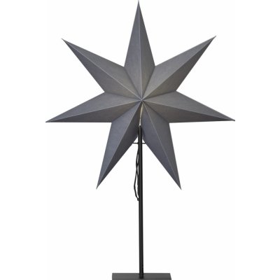 Dekorativní hvězda 75 cm STAR TRADING Ozen - šedá – Hledejceny.cz