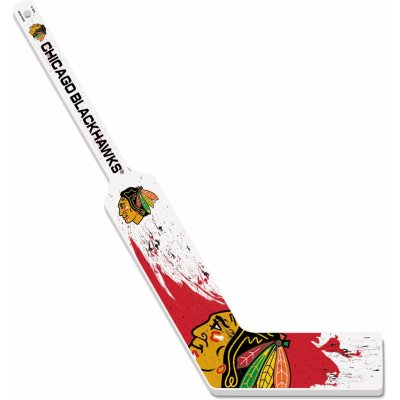 Mustang Brankářská minihokejka Chicago Blackhawks NHL Splatter – Hledejceny.cz