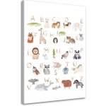 Gario Obraz na plátně Abeceda se zvířaty Rozměry: 40 x 60 cm – Zboží Mobilmania