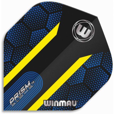 Winmau Prism Alpha Hexagon Blue and Yellow W6915.183 – Zboží Mobilmania