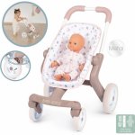 Smoby Pop Pushchair Natur D'Amour Baby Nurse s otočnými koly pro 42 cm – Zboží Dáma