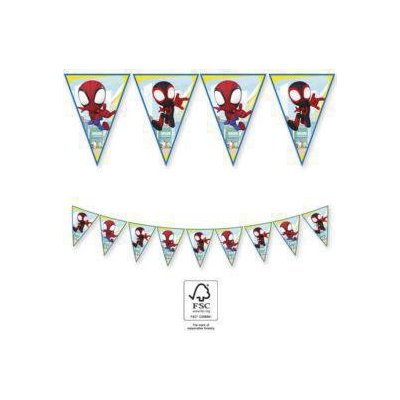 Procos EKO Vlaječková girlanda Spidey Marvel 9 vlajek – Zboží Dáma