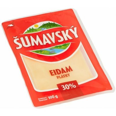 Šumavský Eidam 30% plátky 100g – Sleviste.cz
