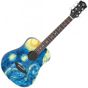 Luna Guitars Safari Starry Night