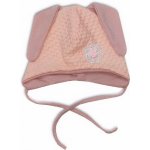 Kojenecká dvojitá bavlněná čepička Zajíček růžová – Hledejceny.cz