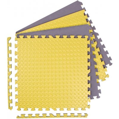 Sportago Puzzle podložka Easy-Lock 60x60x1,2 cm 4 ks žlutá – Zboží Dáma