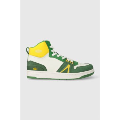 Lacoste L001 Leather Colorblock High-Top zelené 45SMA0027R