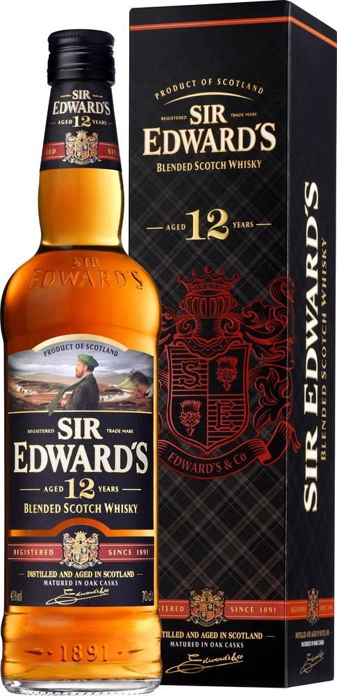 Sir Edward\'s Blended Scotch Whisky 12y 40% 0,7 l (karton)