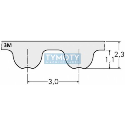 Řemen ozubený 1002 3M 9 Gates Powergrip HTD | Zboží Auto