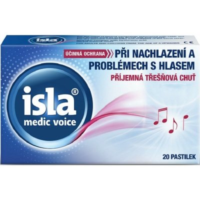Isla Isla Medic Voice pastilky pro zklidnění sliznice dutiny ústní příchuť Třešeň 20 kapslí – Hledejceny.cz