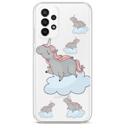 Pouzdro TopQ Samsung A23 5G Grey Unicorns