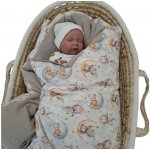 Pro útulný domov Péřová zavinovačka béžový mušelín Méďové na Měsíci – Hledejceny.cz