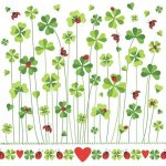 Ambiente Europe BV Ubrousek 33x33cm Čtyřlístky a berušky – Zbozi.Blesk.cz