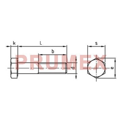 Šroub šestihranný částečný závit DIN 931 M24x400-10.9 pozink – Zboží Mobilmania