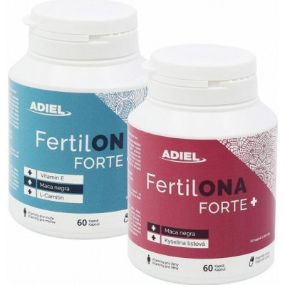 AdielL FertilONA + FertilON forte plus Vitamíny pro ženy a muže 120 kapslí – Hledejceny.cz