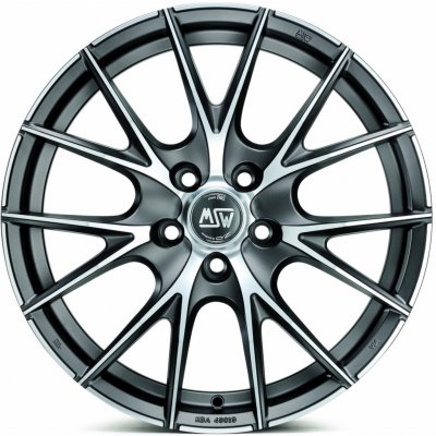 MSW 25 8x17 5x114,3 ET45 matt titan polished – Hledejceny.cz